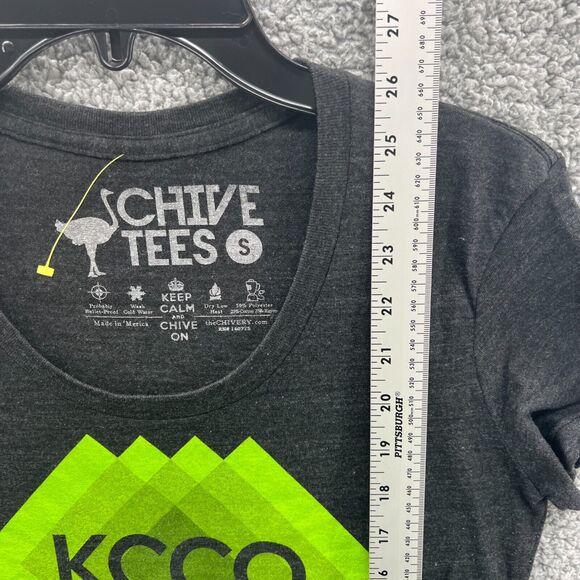The Chivery Women's Size Small Keep Calm and Chive On Gray T-Shirt KCCO S - Picture 5 of 9